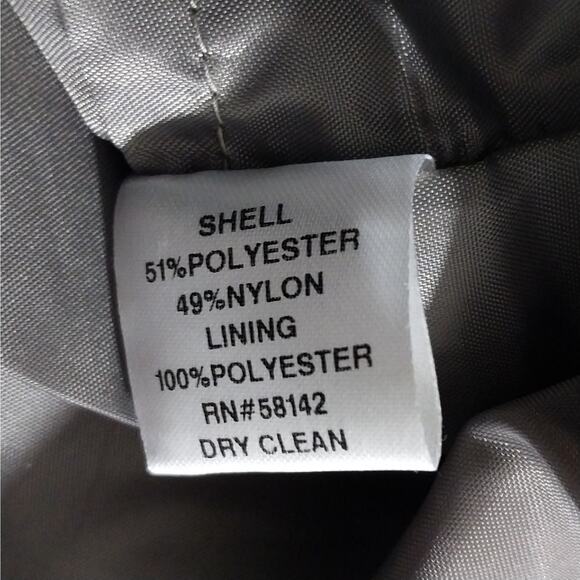 LONDON TIMES! METALLIC SILVE GRAY "RAG/SCRAP" LAYERED/TIERED TANK DRESS! SZ 12P - Picture 10 of 11